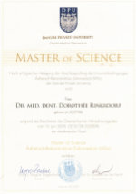 Master of Science (MSc) Ästhetisch-Rekonstruktive Zahnmedizin