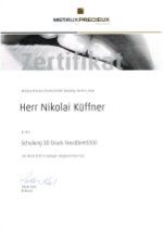 Nikolai Kueffner 3D Druck nextdent5100