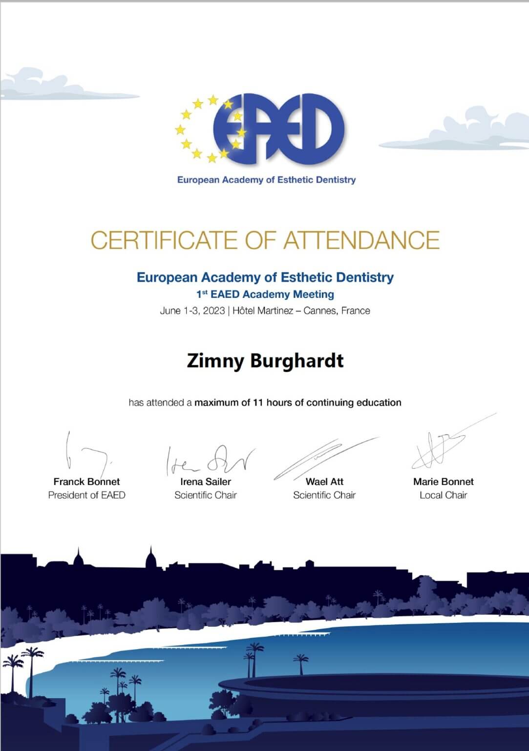 Burghardt_Zimny_EAED_Certificate_Of_Attendance_2023