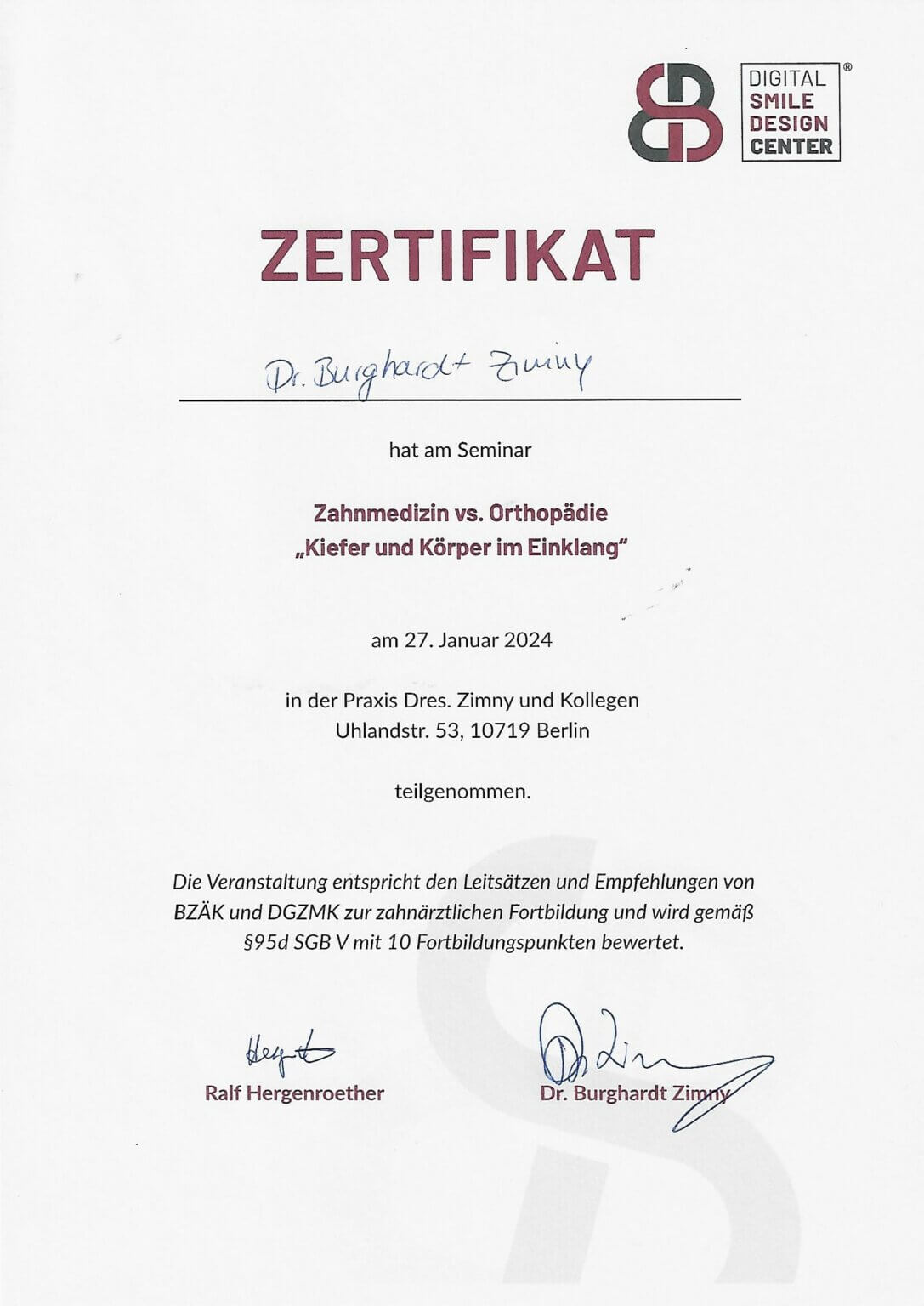 2024 Zahnmedizin vs Orthopaedie