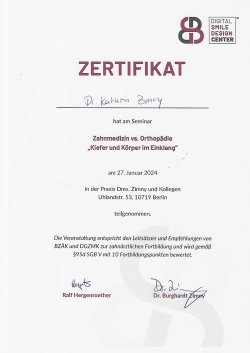 Zahnmedizin vs Orthopaedie 2024